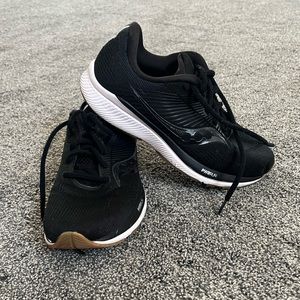 Black with Gum bottom Saucony Running Shoe